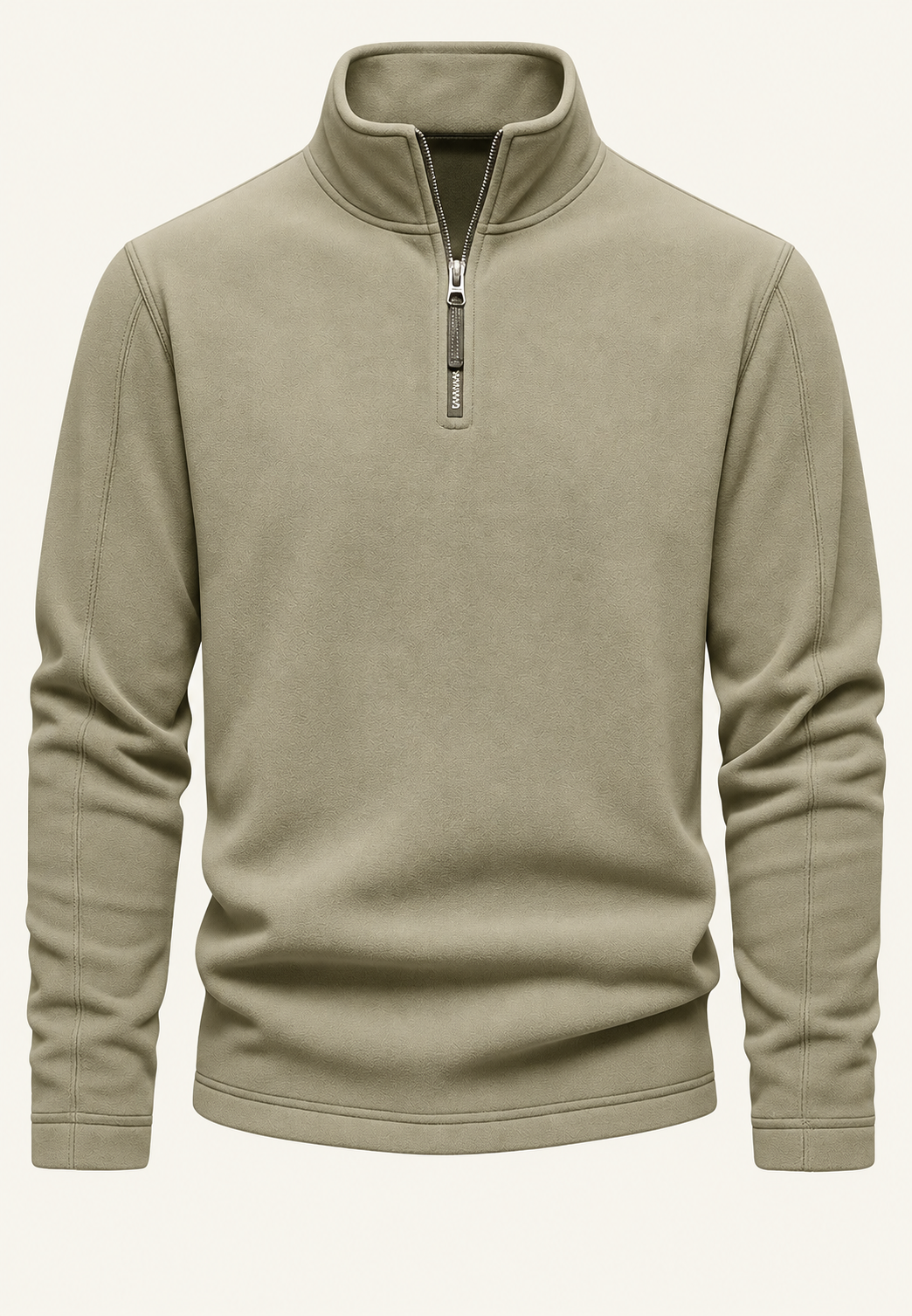 Sweat homme col montant demi-fermeture éclair sportif - Calder