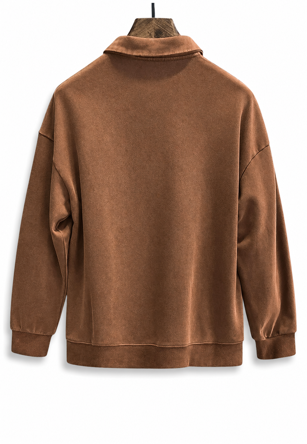 Polo homme manches longues effet délavé coton vintage - Dante