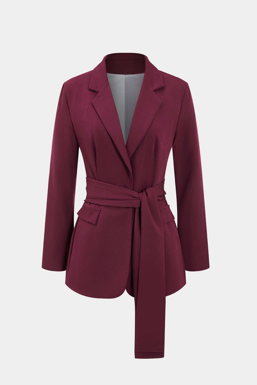 Costume deux pièces femme blazer ceinturé pantalon droit - Camilla