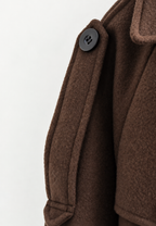 Trench mujer corto cinturón doble botonadura solapas otoño elegante - Élise