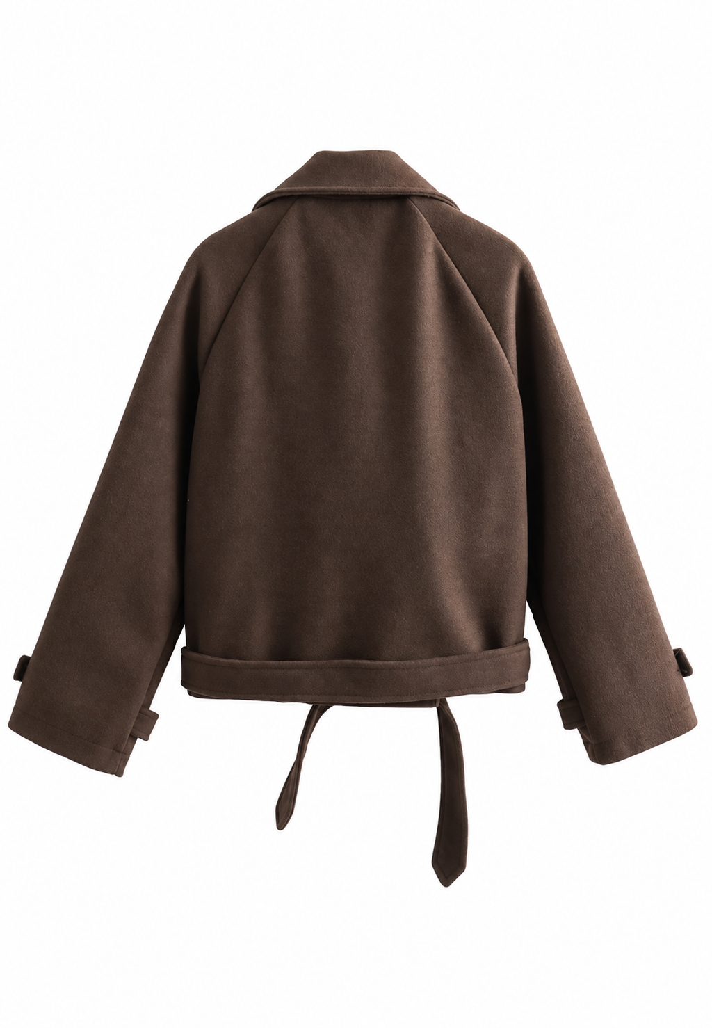 Trench mujer corto cinturón doble botonadura solapas otoño elegante - Élise