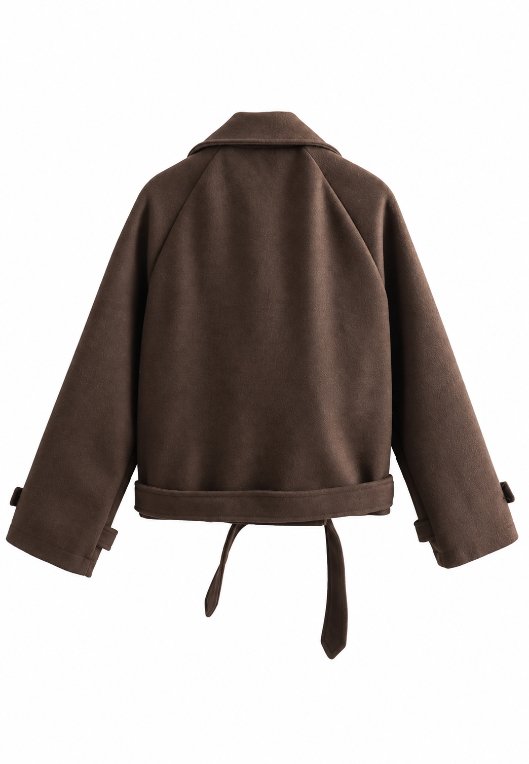 Trench mujer corto cinturón doble botonadura solapas otoño elegante - Élise