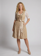 Robe dirndl femme tablier brodé lacets Oktoberfest traditionnel - Grèce