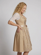 Robe dirndl femme tablier brodé lacets Oktoberfest traditionnel - Grèce
